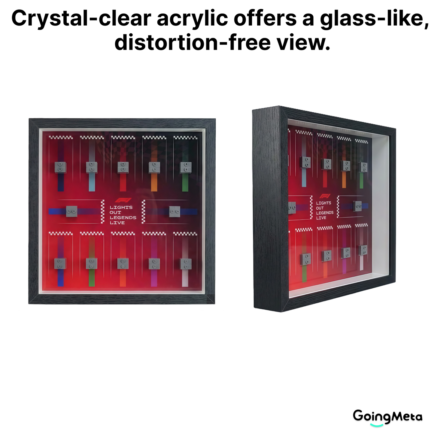 LEGO™ Frame for F1 Collectible Race Cars(71049), Wall Mount Showcase Frame, Christmas Gift