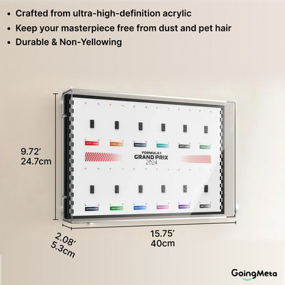 LEGO™ Frame for F1 Collectible Race Cars Plus(71049), Wall Mount Showcase Frame, Christmas Gift