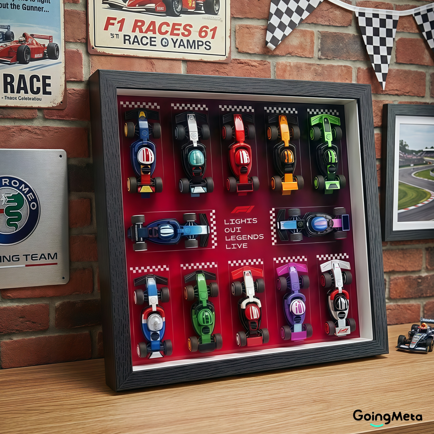 LEGO™ Frame for F1 Collectible Race Cars(71049), Wall Mount Showcase Frame, Christmas Gift