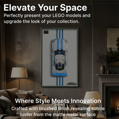 LEGO™ Frame for Technic™ 2 Fast 2 Furious Nissan Skyline GT-R R34 Car (42210), Wall Mount Showcase Frame, Christmas Gift