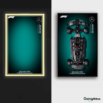 LEGO™ Frame for Mercedes-AMG F1 W14(42171), Wall Mount Showcase Frame, Christmas Gift