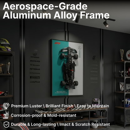 LEGO™ Frame for Mercedes-AMG F1 W14(42171), Wall Mount Showcase Frame, Christmas Gift