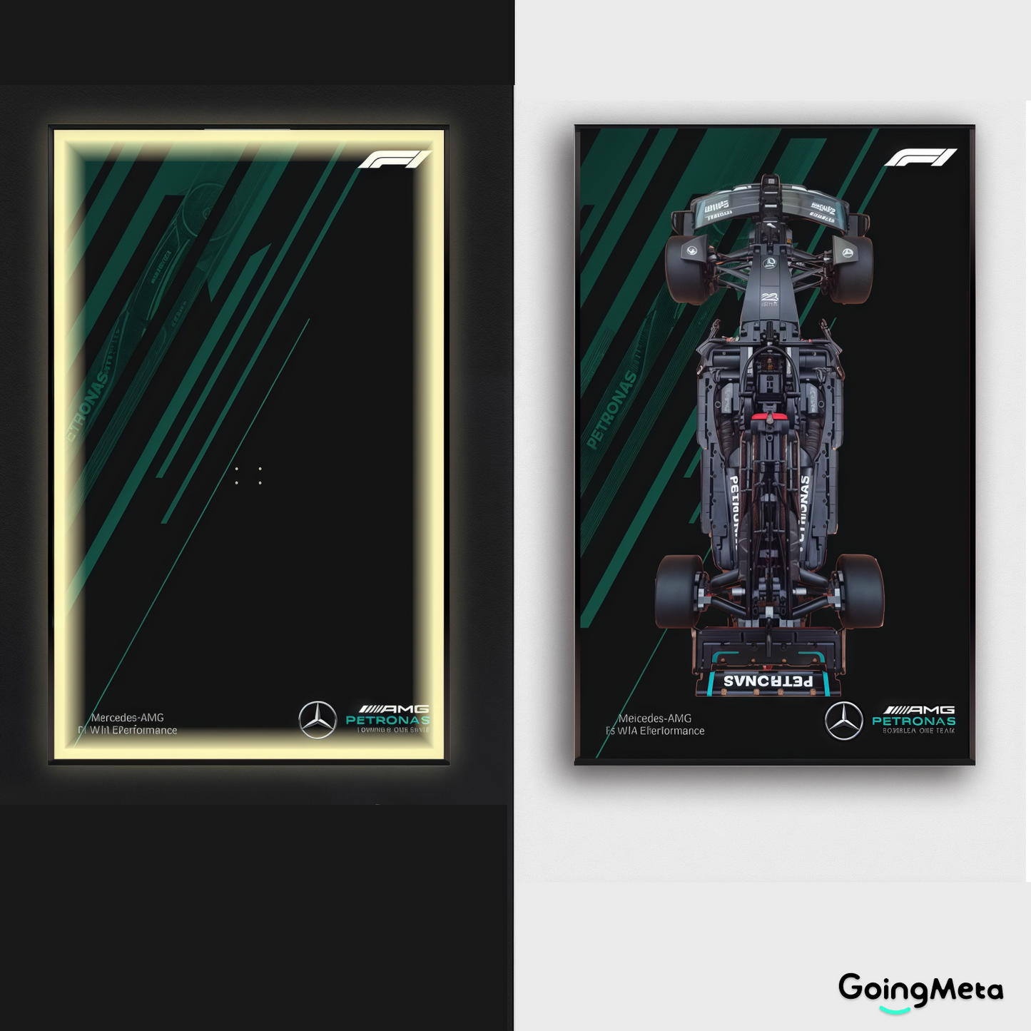 LEGO™ Frame for Mercedes-AMG F1 W14(42171), Wall Mount Showcase Frame, Christmas Gift