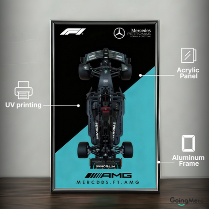 LEGO™ Frame for Mercedes-AMG F1 W14(42171), Wall Mount Showcase Frame, Christmas Gift