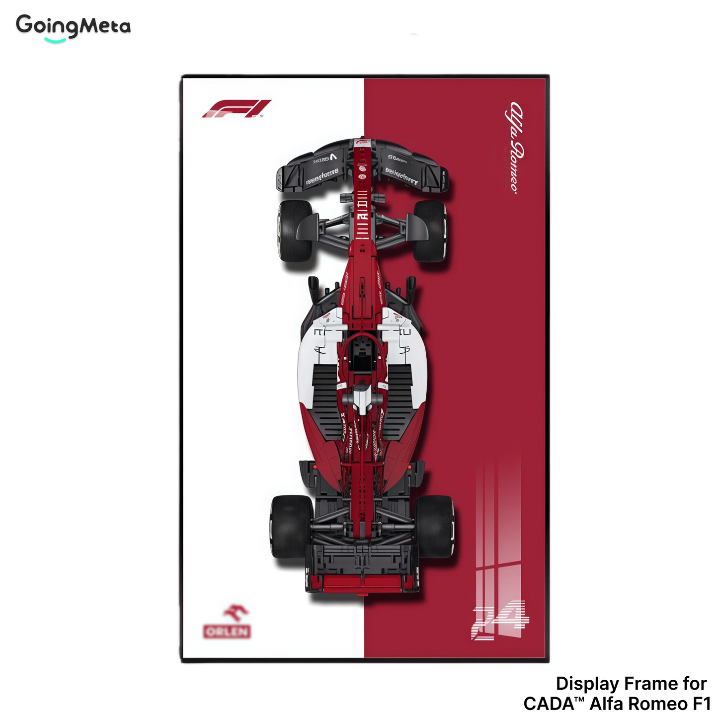 CADA™ Alfa Romeo F1 Wall Mount Frame, Wall Mount Showcase Frame, Christmas Gift