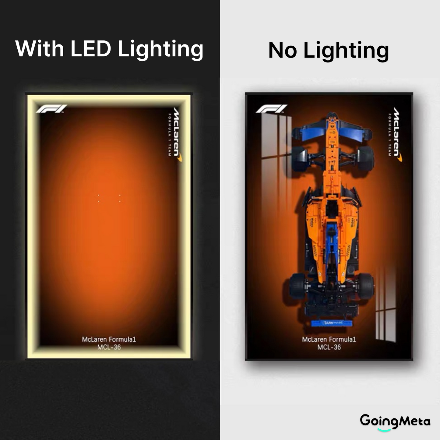 LEGO™ Frame for McLaren Formula 1™ Race Car(42141), Wall Mount Showcase Frame, Christmas Gift