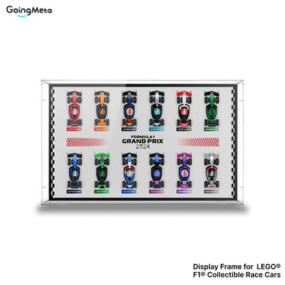 LEGO™ Frame for F1 Collectible Race Cars Plus(71049), Wall Mount Showcase Frame, Christmas Gift