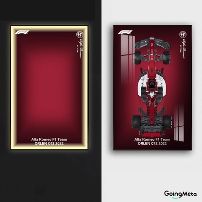 CADA™ Alfa Romeo F1 Wall Mount Frame, Wall Mount Showcase Frame, Christmas Gift