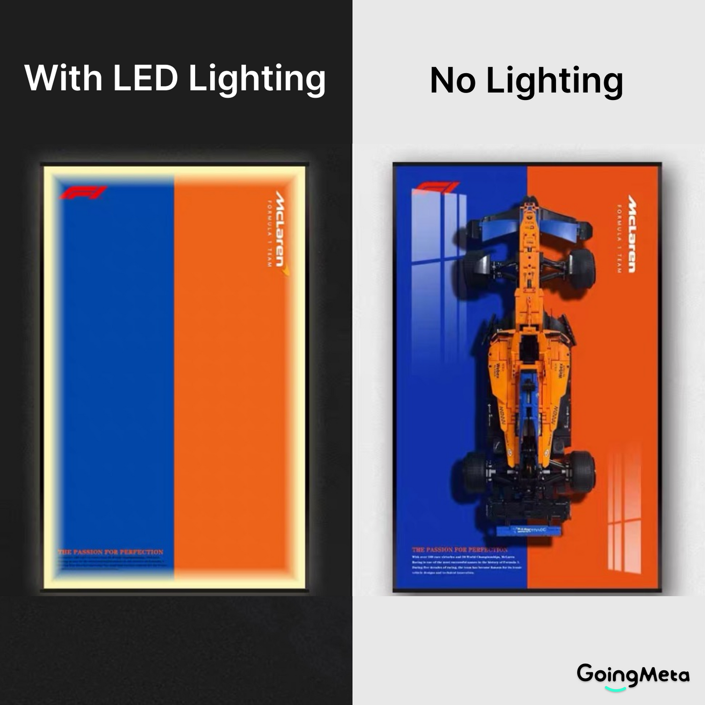 LEGO™ Frame for McLaren Formula 1™ Race Car(42141), Wall Mount Showcase Frame, Christmas Gift