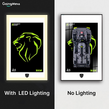 LEGO™ Frame for Peugeot(42156), Wall Mount Showcase Frame, Christmas Gift