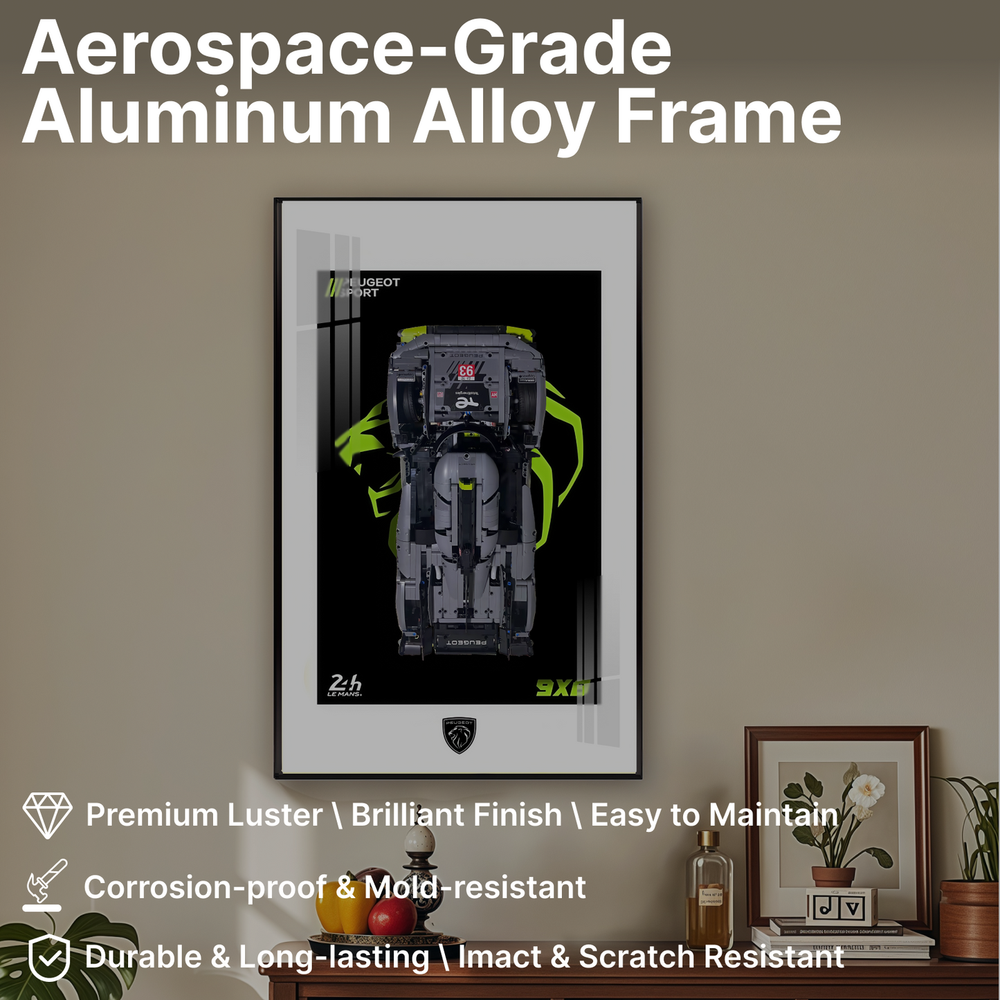 LEGO™ Frame for Peugeot(42156), Wall Mount Showcase Frame, Christmas Gift