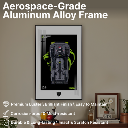 LEGO™ Frame for Peugeot(42156), Wall Mount Showcase Frame, Christmas Gift