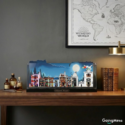 LEGO™Show Case For Diagon Alley™ Wizarding Shops(76444), Premium Wall-Mount Showcase, Christmas Gift