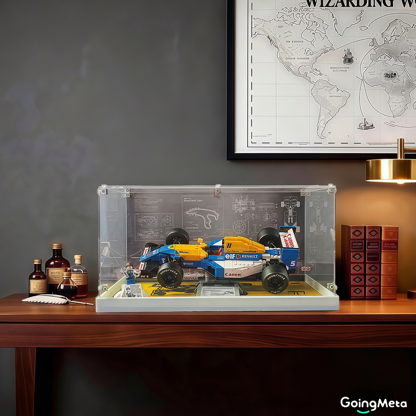 LEGO™ Show Case for 10330 Mclaren MP4/4 F1 & Ayrton Senna, 10353 Williams Racing FW14B & Nigel Mansell