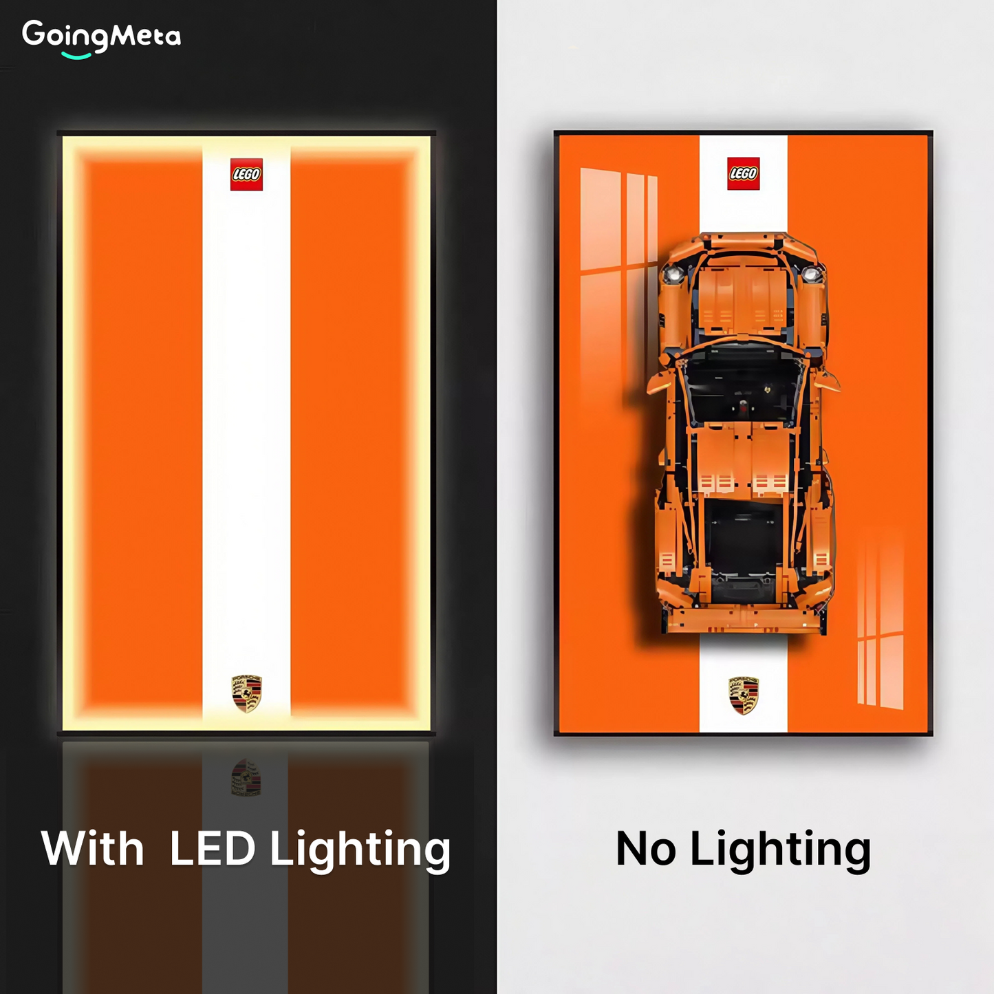 LEGO™ Frame for Porsche 911 GT3 RS(42056), Wall Mount Showcase Frame, Christmas Gift