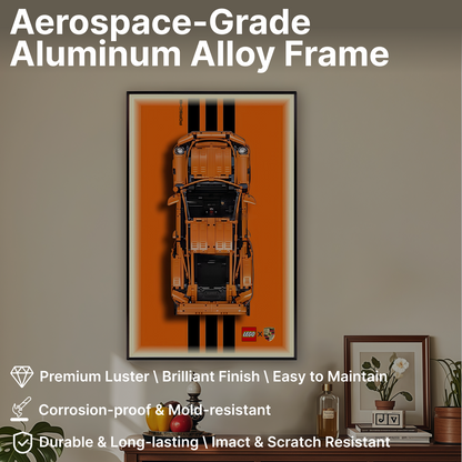 LEGO™ Frame for Porsche 911 GT3 RS(42056), Wall Mount Showcase Frame, Christmas Gift