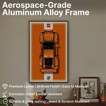 LEGO™ Frame for Porsche 911 GT3 RS(42056), Wall Mount Showcase Frame, Christmas Gift