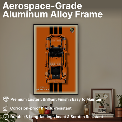 LEGO™ Frame for Porsche 911 GT3 RS(42056), Wall Mount Showcase Frame, Christmas Gift