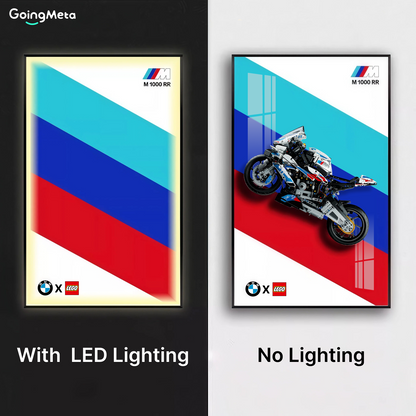 LEGO™ Frame for BMW M 1000 RR(42130), Wall Mount Showcase Frame, Christmas Gift