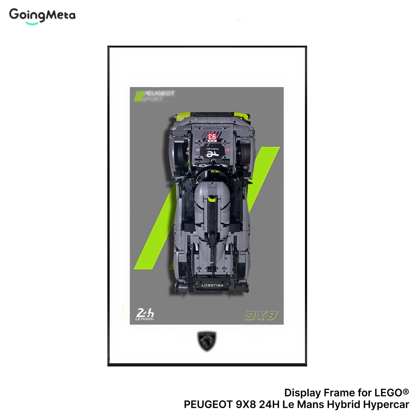 LEGO™ Frame for Peugeot(42156), Wall Mount Showcase Frame, Christmas Gift