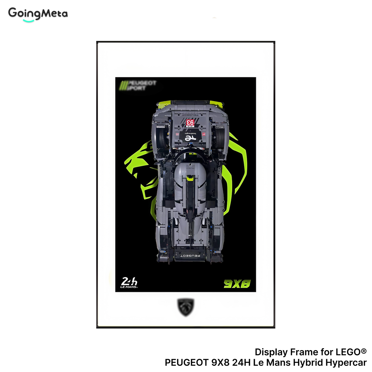 LEGO™ Frame for Peugeot(42156), Wall Mount Showcase Frame, Christmas Gift