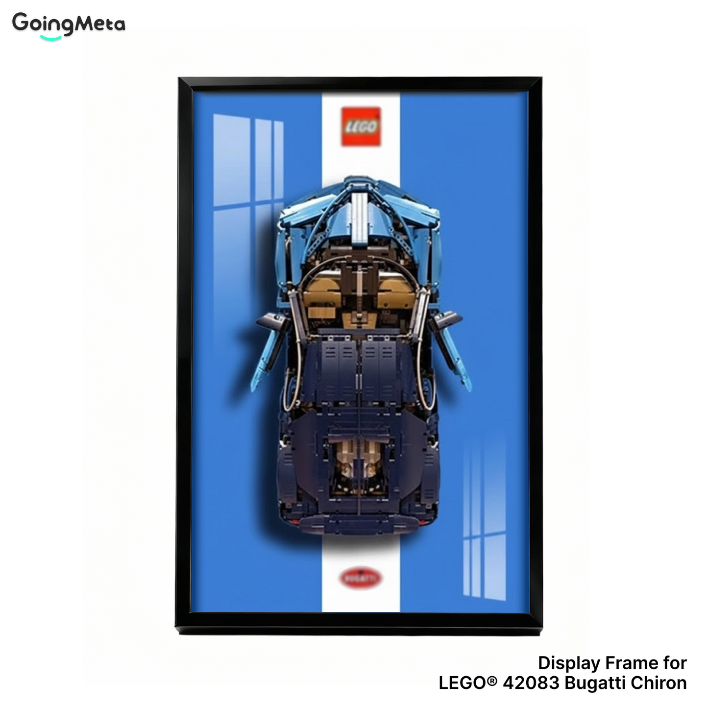 LEGO™ Frame for Bugatti Chiron(42083), Wall Mount Showcase Frame, Christmas Gift