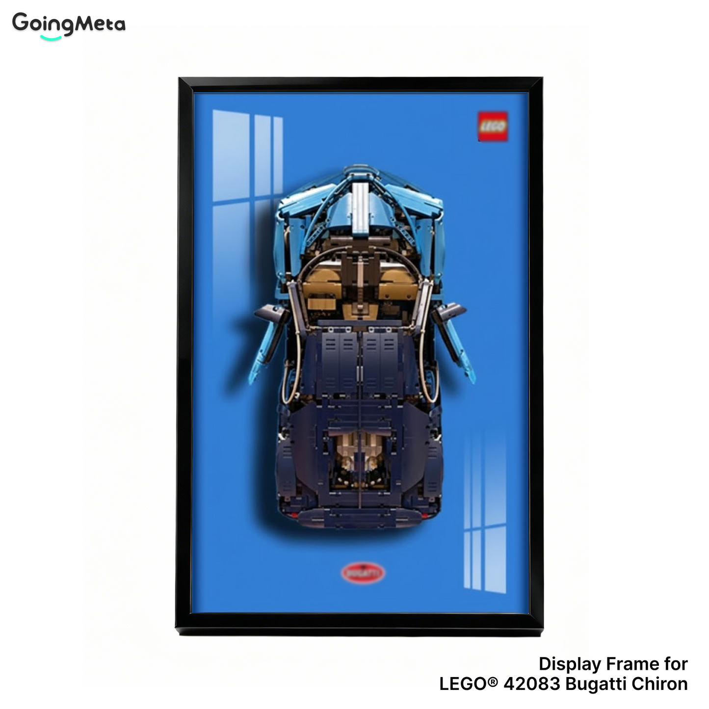 LEGO™ Frame for Bugatti Chiron(42083), Wall Mount Showcase Frame, Christmas Gift