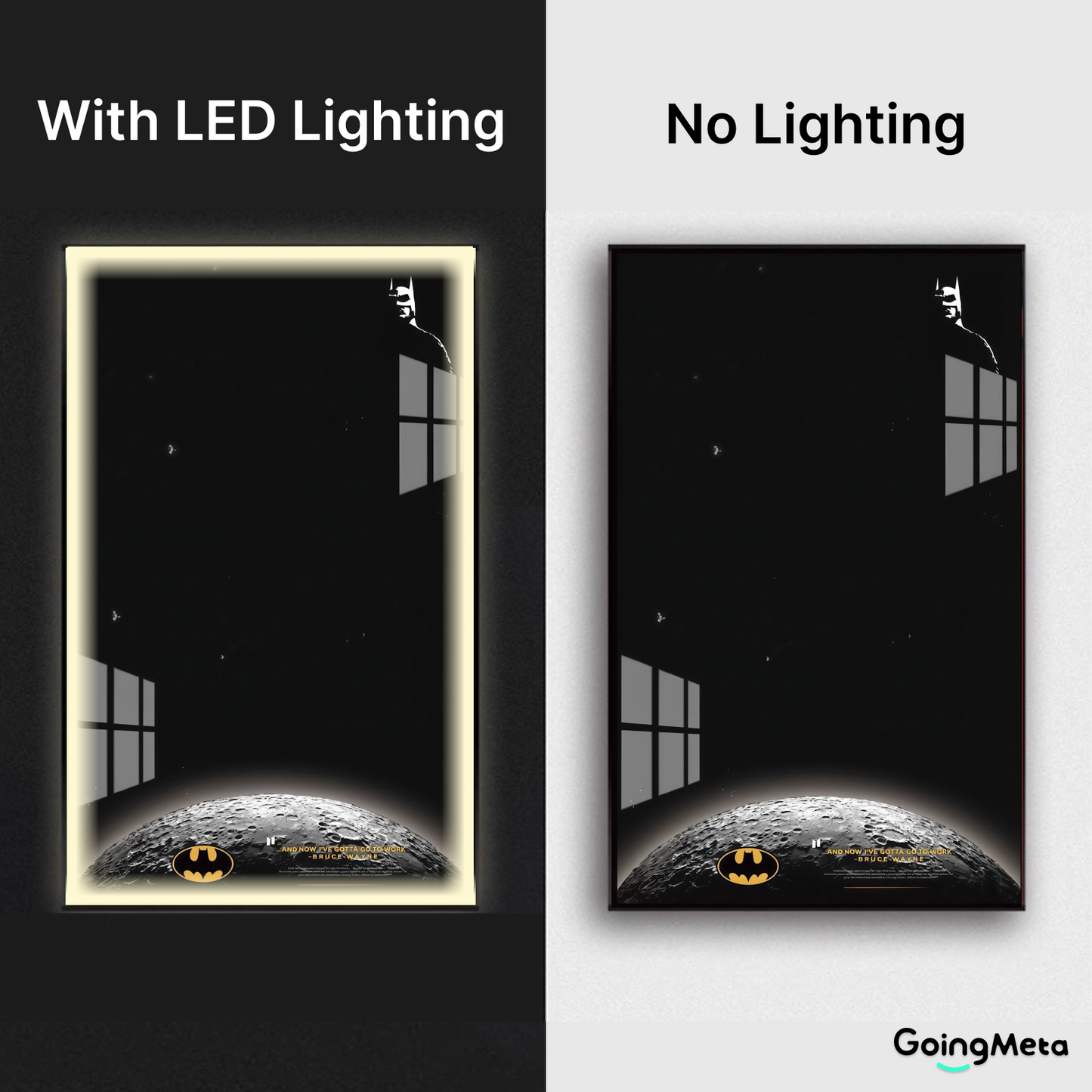 LEGO™ Frame for 1989 Batmobile(76139), Wall Mount Showcase Frame, Christmas Gift