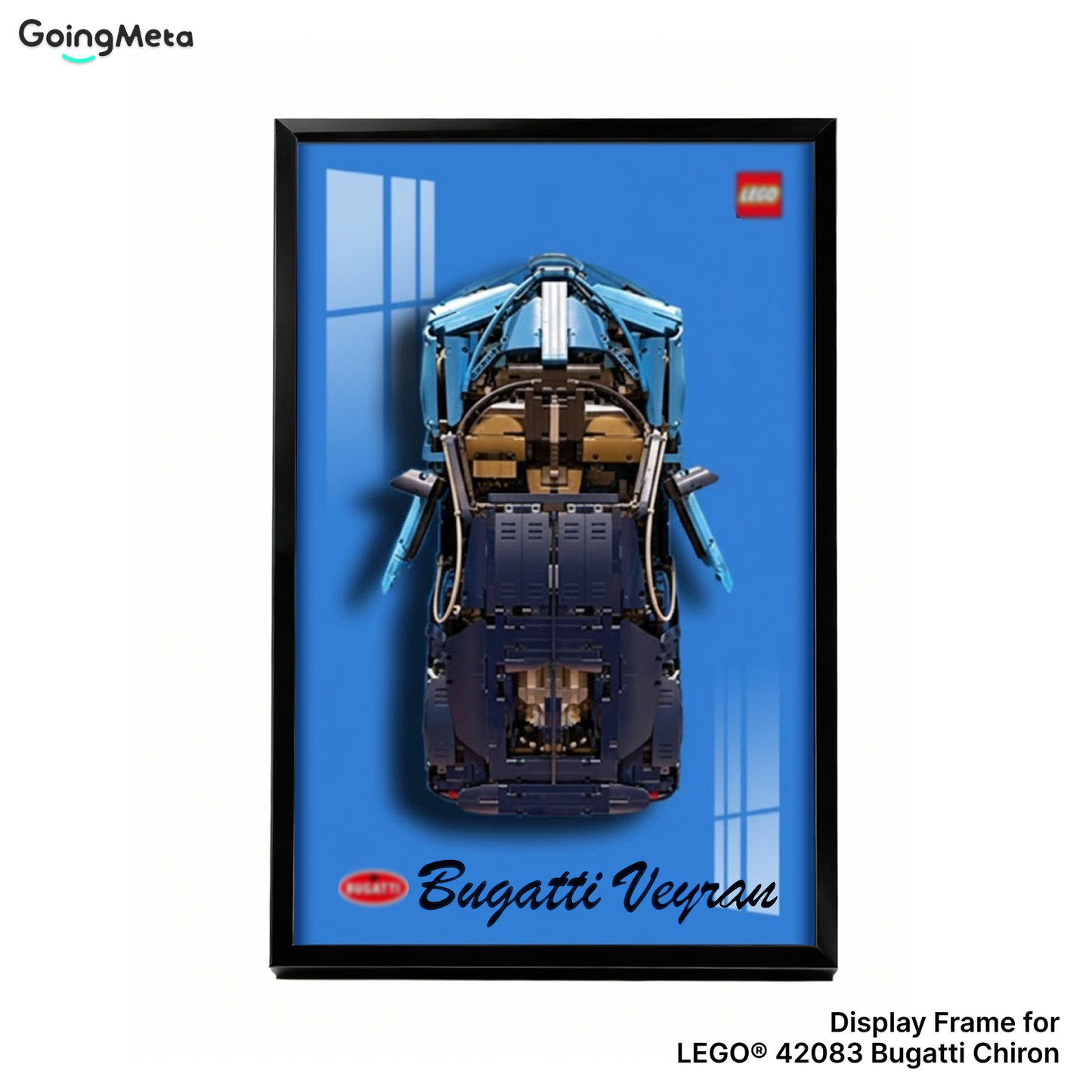 LEGO™ Frame for Bugatti Chiron(42083), Wall Mount Showcase Frame, Christmas Gift