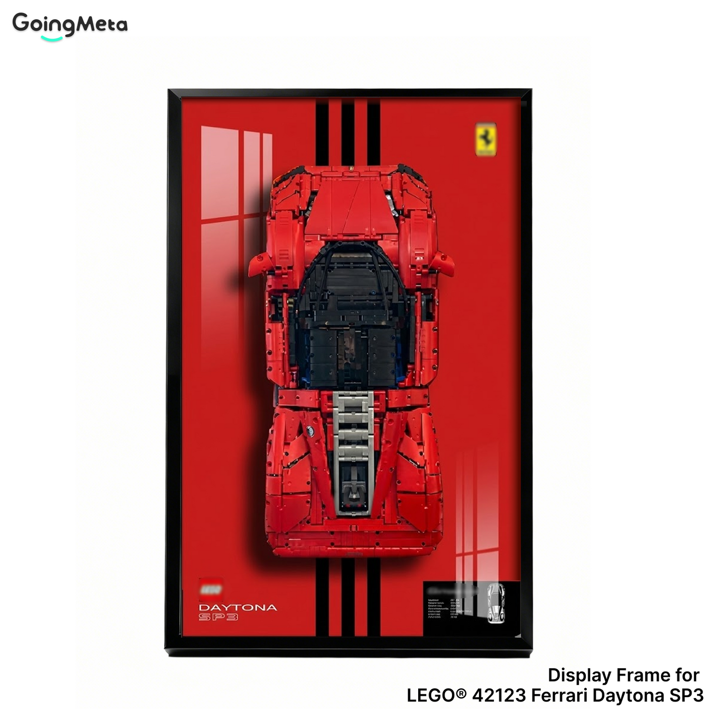 LEGO™ Frame for Ferrari Daytona SP3(42143), Wall Mount Showcase Frame, Christmas Gift