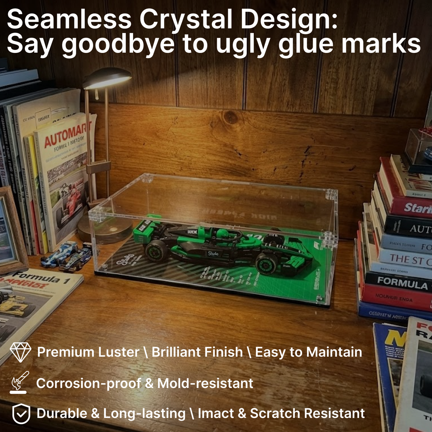 LEGO™Show Case For Speed Champions F1 Acrylic Series PLUS, Premium Acrylic Display Case, Christmas Gift