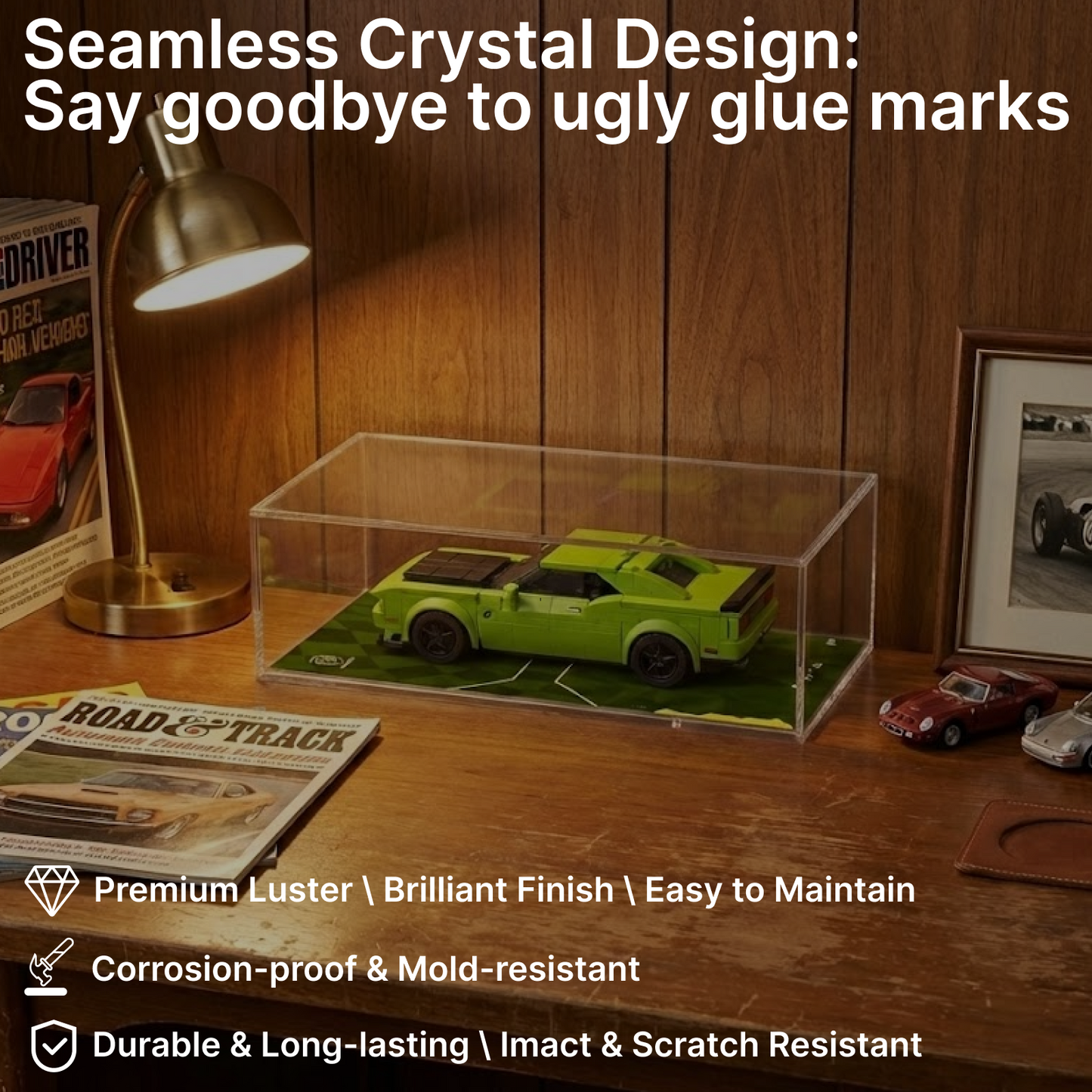 LEGO™Show Case For Speed Champions, Premium Acrylic Display Case, Christmas Gift