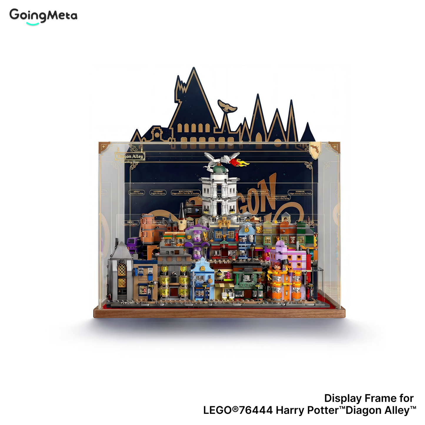 LEGO™Show Case For Diagon Alley™ Wizarding Shops(76444), Premium Wall-Mount Showcase, Christmas Gift
