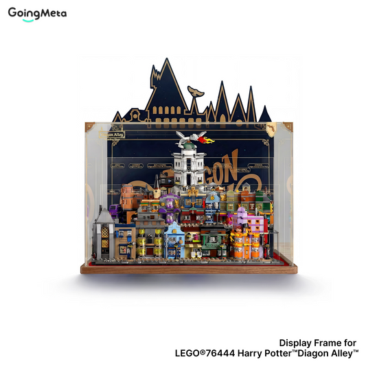 LEGO™Show Case For Diagon Alley™ Wizarding Shops(76444), Premium Wall-Mount Showcase, Christmas Gift