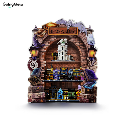 LEGO™Show Case For Diagon Alley™ Wizarding Shops Plus(76444), Wall Mount Showcase, Christmas Gift