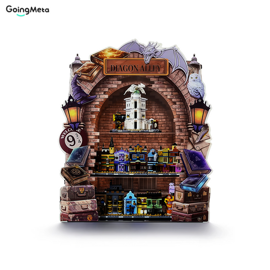 LEGO™Show Case For Diagon Alley™ Wizarding Shops Plus(76444), Wall Mount Showcase, Christmas Gift