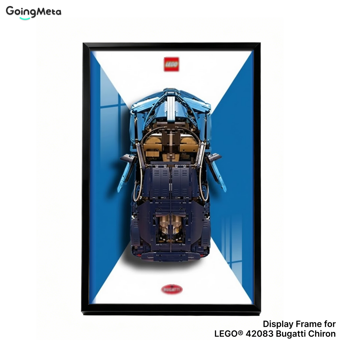 LEGO™ Frame for Bugatti Chiron(42083), Wall Mount Showcase Frame, Christmas Gift