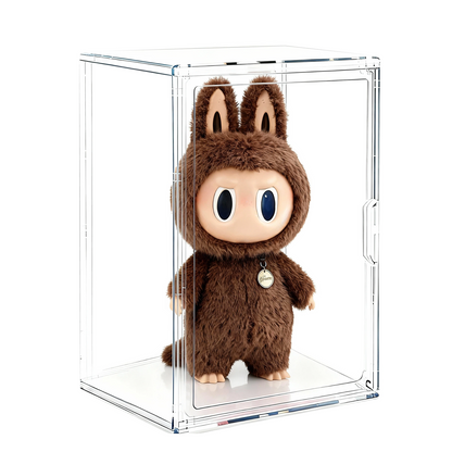 XXL-Large Acrylic Display Case for Gaint Labubu Collectibles 60cm/23.6", Dustproof and Figure Display Case, Compatible with ZIMOMO & Angel in Clouds, Clear Display Box Organizer