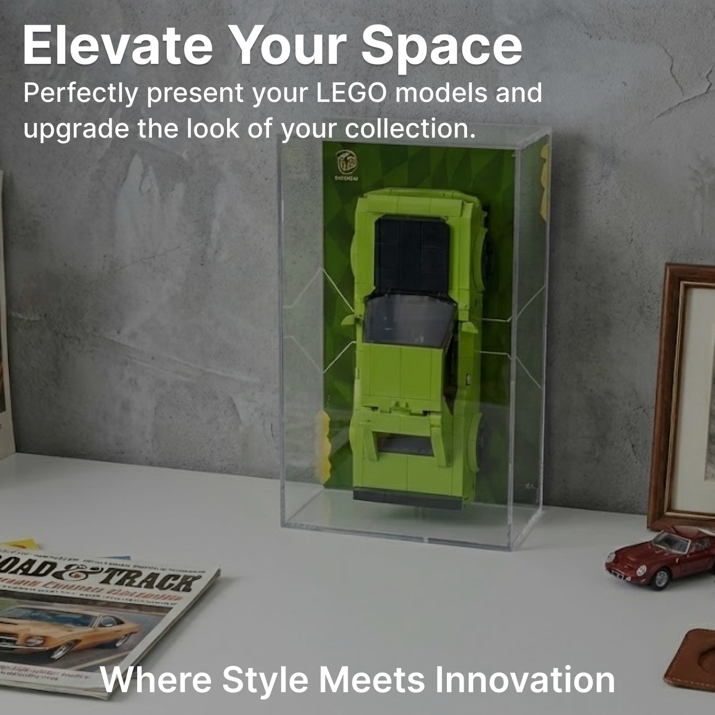 LEGO™Show Case For Speed Champions, Premium Acrylic Display Case, Christmas Gift