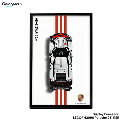 LEGO™ Frame for Porsche 911 RSR(42096), Wall Mount Showcase Frame, Christmas Gift