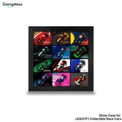 LEGO™ Frame for F1 Collectible Race Cars Plus(71049), Wall Mount Showcase Frame, Christmas Gift