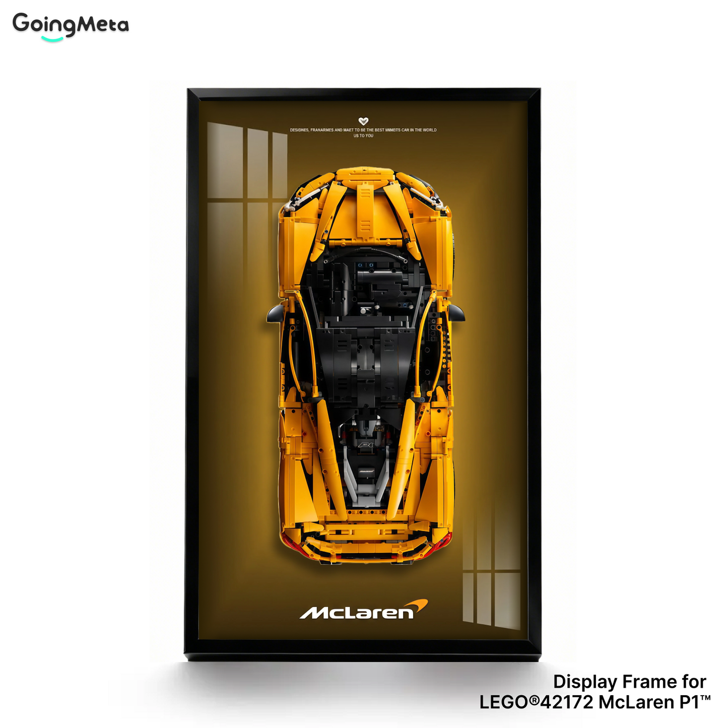 LEGO™ Frame for McLaren P1(42172), Wall Mount Showcase Frame, Christmas Gift