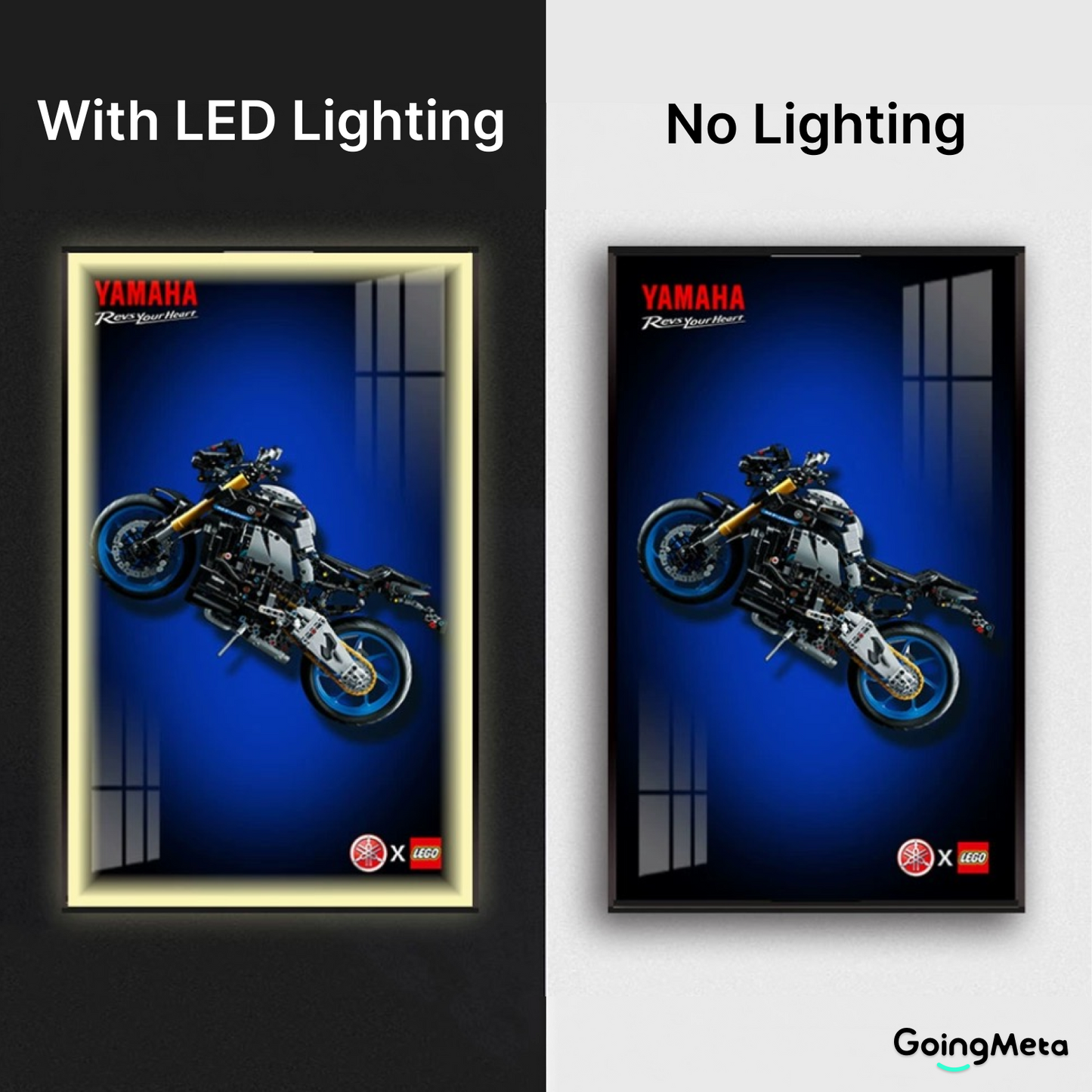 LEGO™ Frame for Yamaha MT-10 SP(42159), Wall Mount Showcase Frame, Christmas Gift