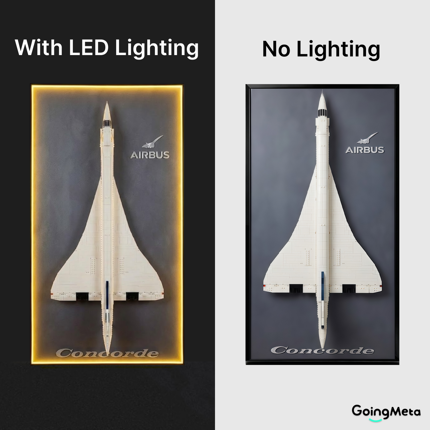 LEGO™ Frame for Concorde (10318), Wall Mount Showcase Frame, Christmas Gift