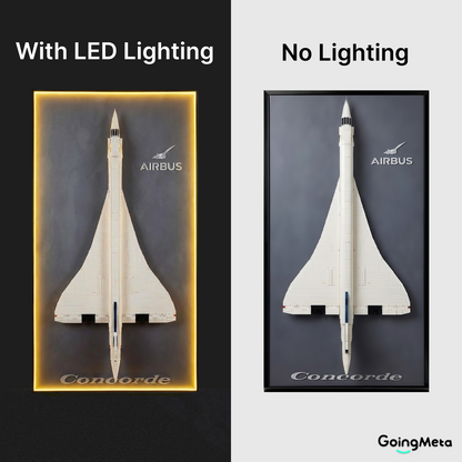 LEGO™ Frame for Concorde (10318), Wall Mount Showcase Frame, Christmas Gift