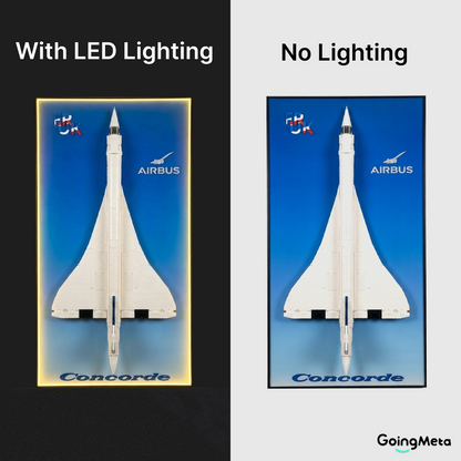 LEGO™ Frame for Concorde (10318), Wall Mount Showcase Frame, Christmas Gift