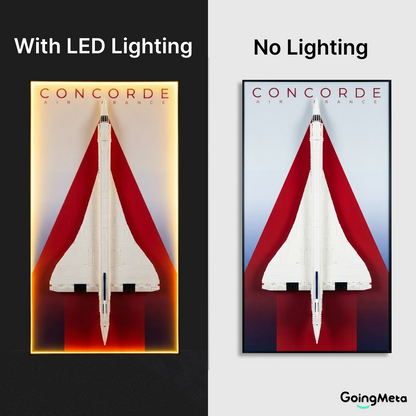 LEGO™ Frame for Concorde (10318), Wall Mount Showcase Frame, Christmas Gift